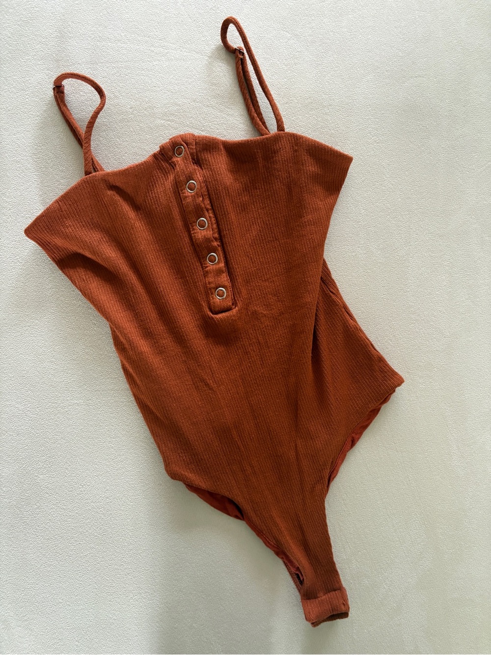 Lulus Bodysuit orange rust women’s Made in USA size small